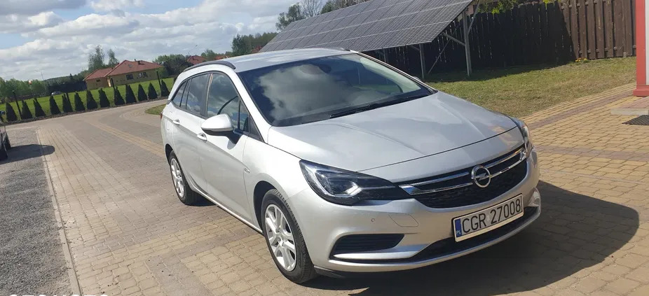 opel Opel Astra cena 46800 przebieg: 173000, rok produkcji 2018 z Grudziądz